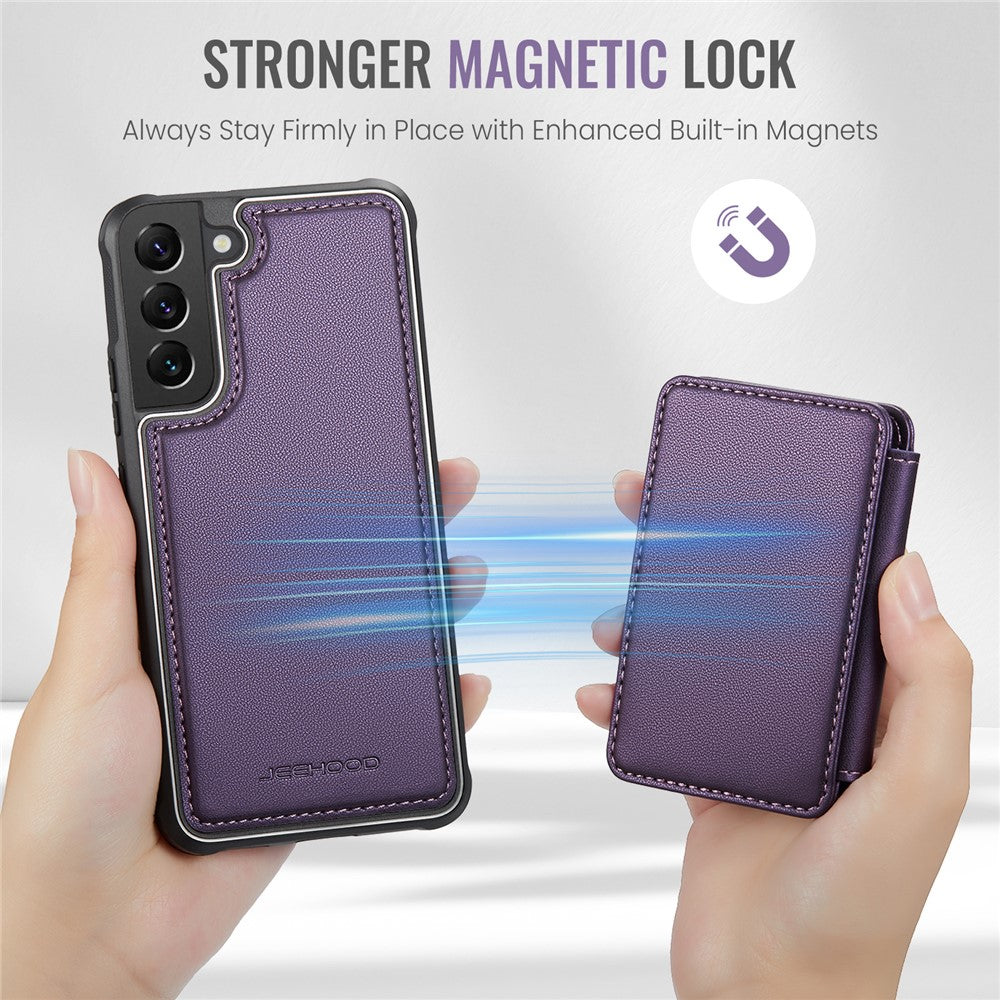 Galaxy S22 5G Leder-Handyhülle – Mit abnehmbarer magnetische Kartentasche