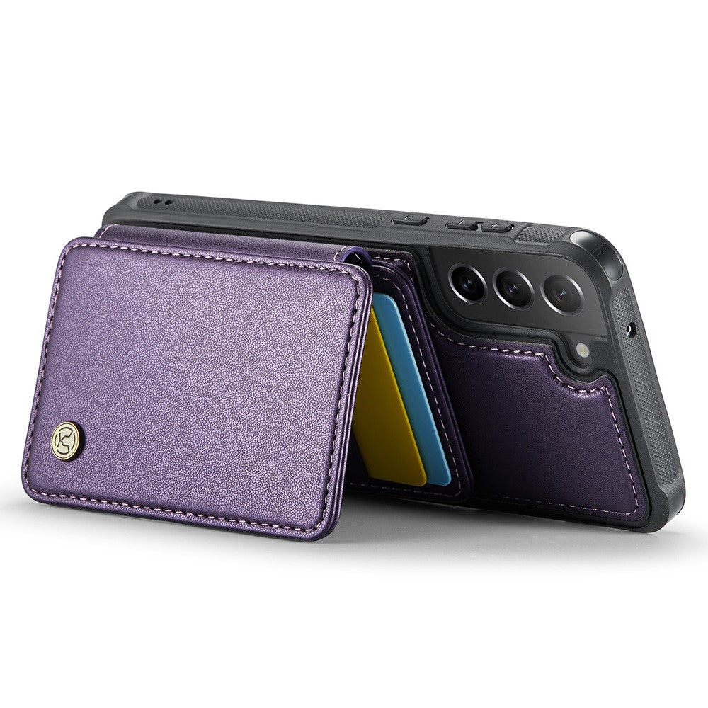 Galaxy S21 FE 5G Leder-Handyhülle – Mit abnehmbarer magnetische Kartentasche