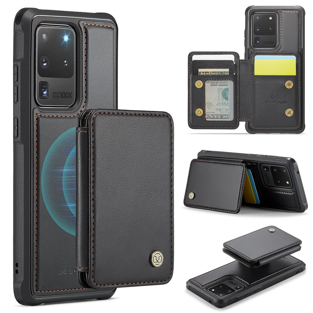 Galaxy S20 Ultra Leder-Handyhülle – Mit abnehmbarer magnetische Kartentasche