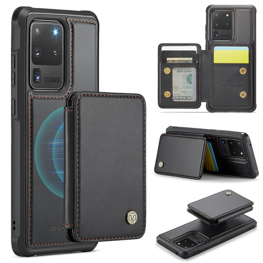 Galaxy S20 Ultra Leder-Handyhülle – Mit abnehmbarer magnetische Kartentasche