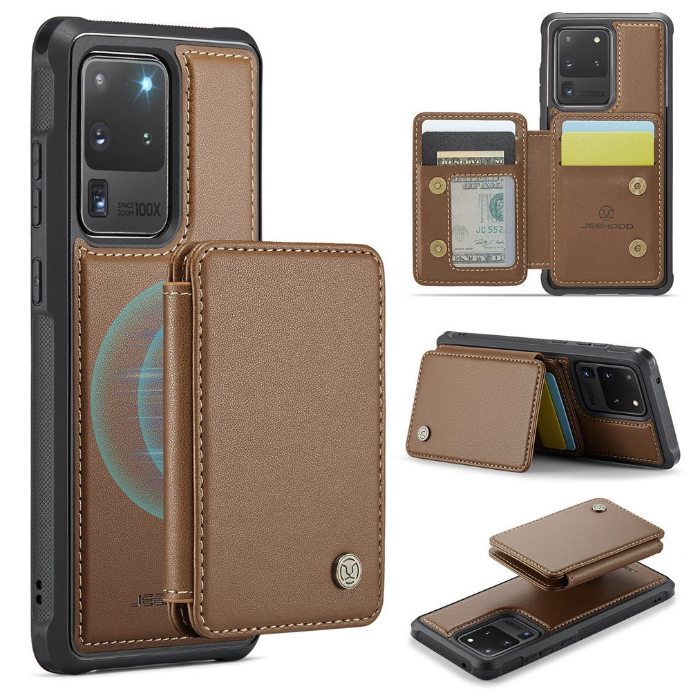 Galaxy S20 Ultra Leder-Handyhülle – Mit abnehmbarer magnetische Kartentasche