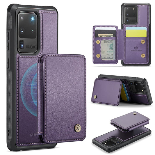 Galaxy S20 Ultra Leder-Handyhülle – Mit abnehmbarer magnetische Kartentasche
