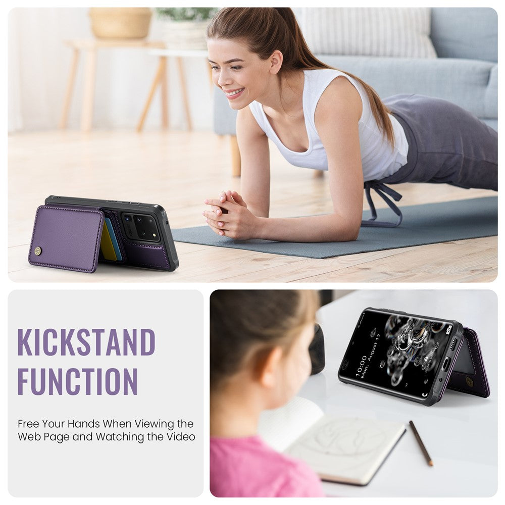Galaxy S20 Ultra Leder-Handyhülle – Mit abnehmbarer magnetische Kartentasche