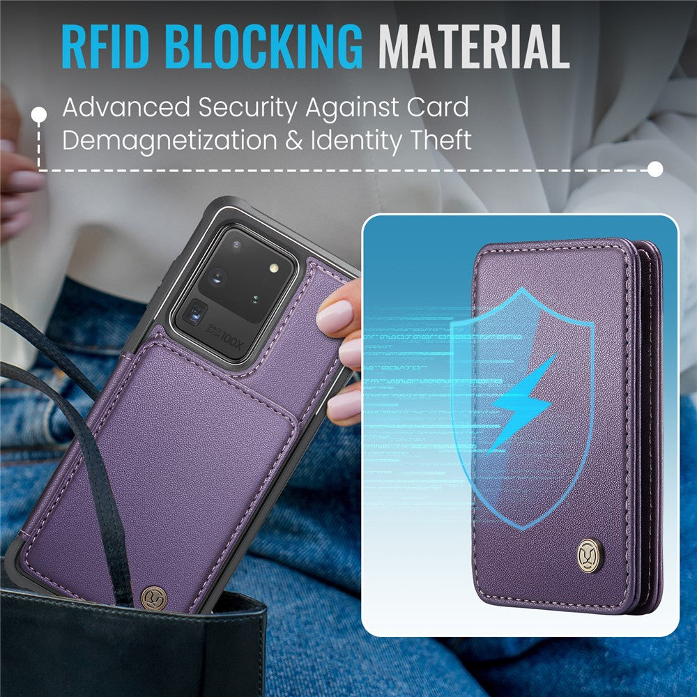 Galaxy S20 Ultra Leder-Handyhülle – Mit abnehmbarer magnetische Kartentasche