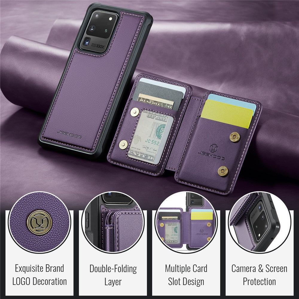 Galaxy S20 Ultra Leder-Handyhülle – Mit abnehmbarer magnetische Kartentasche