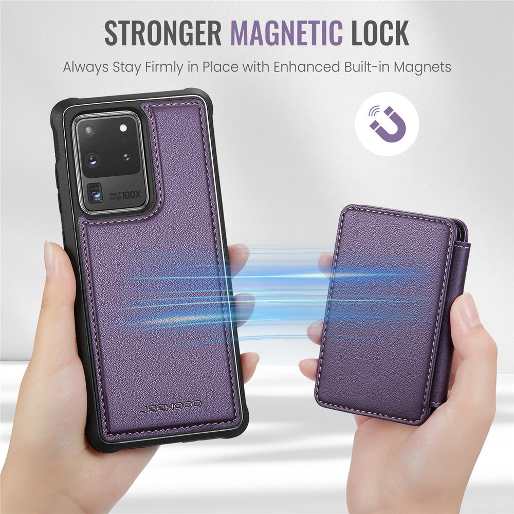 Galaxy S20 Ultra Leder-Handyhülle – Mit abnehmbarer magnetische Kartentasche