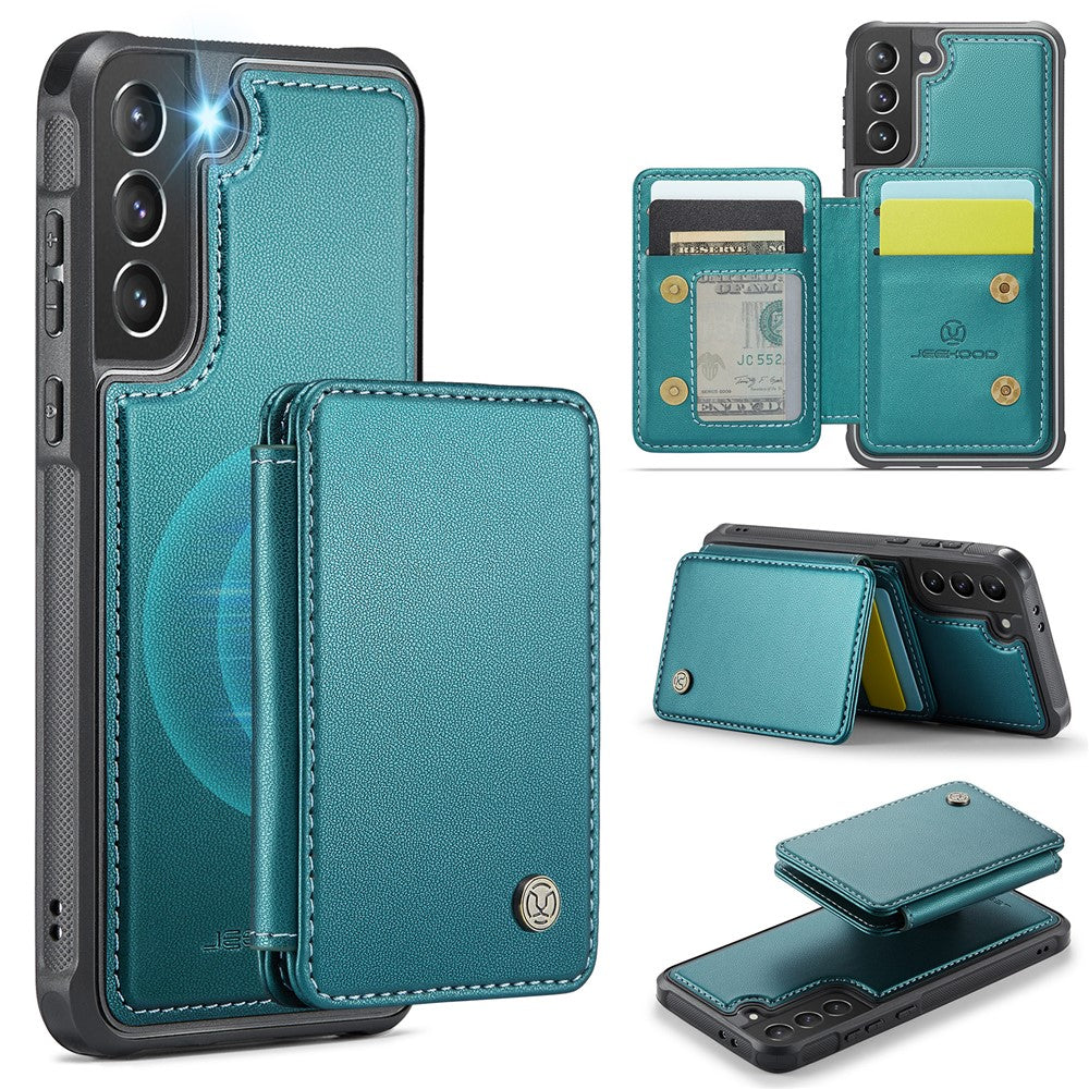 Galaxy S21 5G/4G Leder-Handyhülle – Mit abnehmbarer magnetische Kartentasche