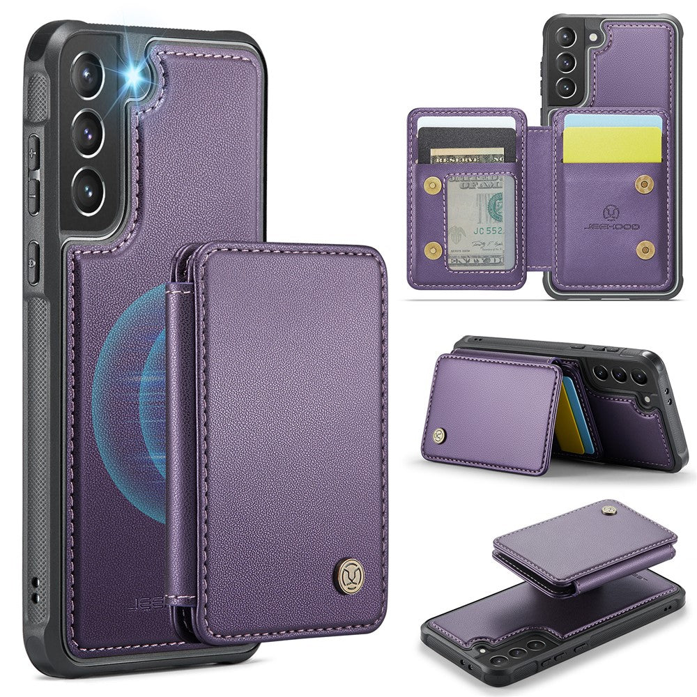 Galaxy S21 5G/4G Leder-Handyhülle – Mit abnehmbarer magnetische Kartentasche