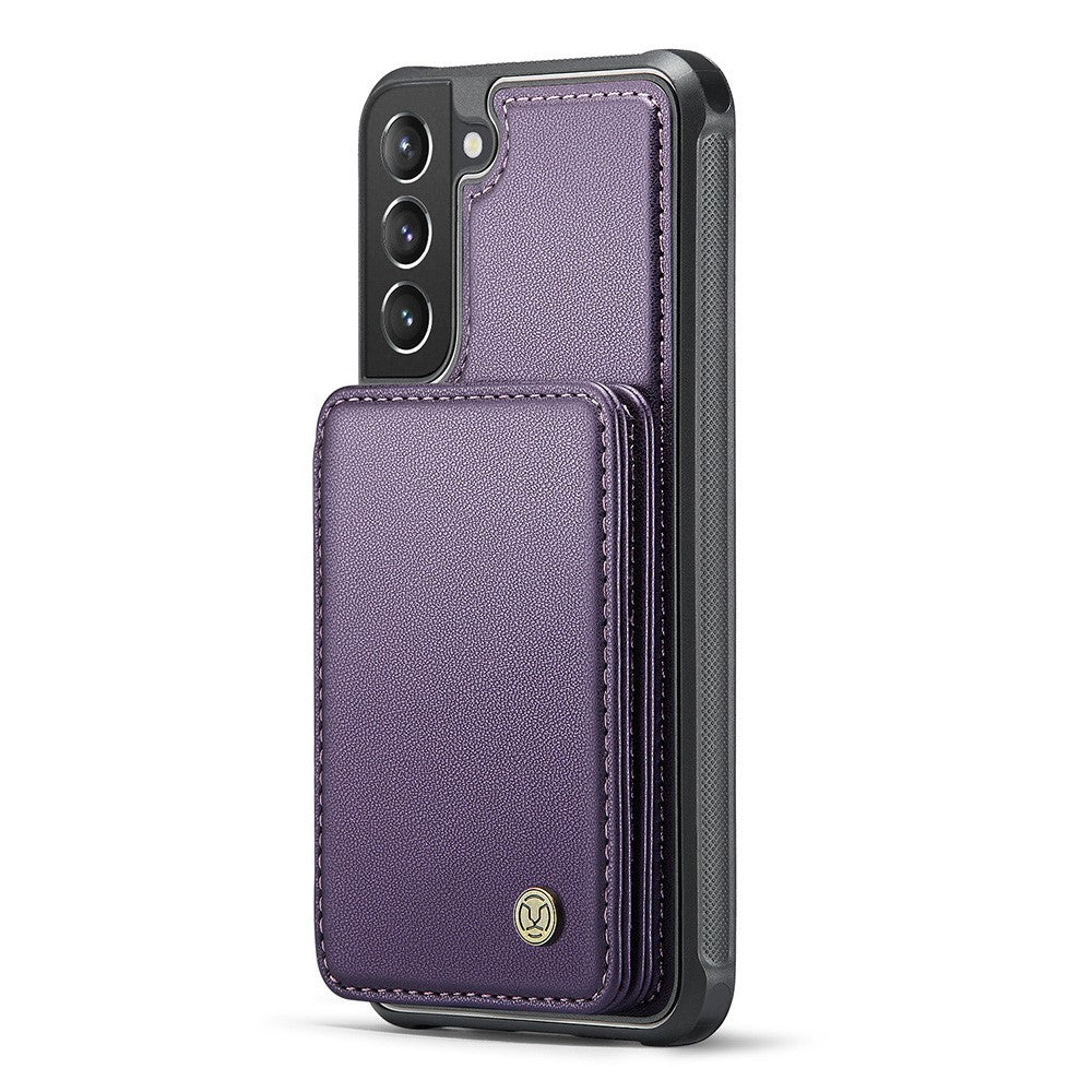 Galaxy S21 5G/4G Leder-Handyhülle – Mit abnehmbarer magnetische Kartentasche