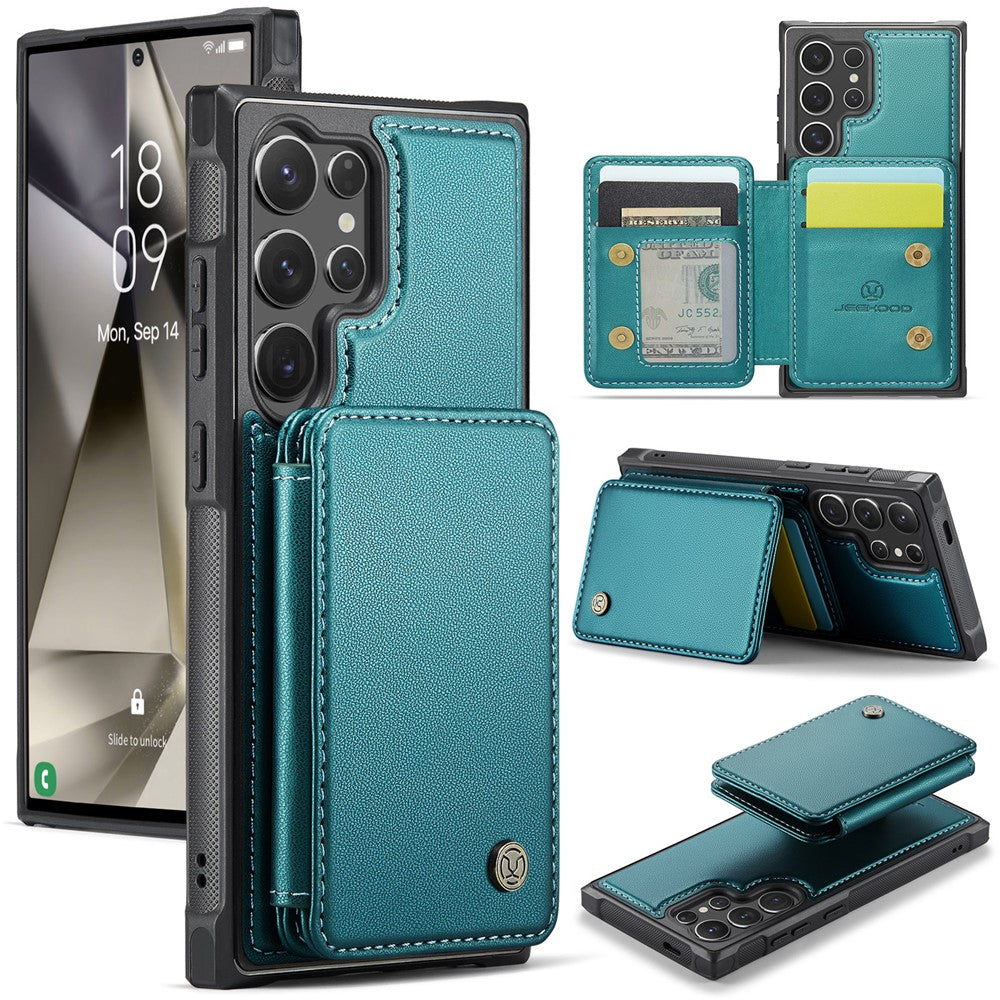 Galaxy S24 Ultra Leder-Handyhülle – Mit abnehmbarer magnetische Kartentasche