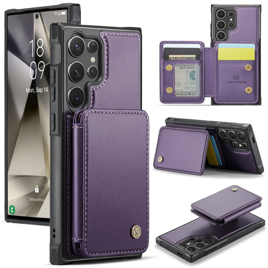 Galaxy S24 Ultra Leder-Handyhülle – Mit abnehmbarer magnetische Kartentasche