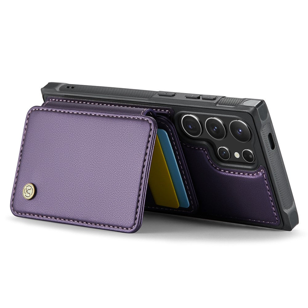 Galaxy S24 Ultra Leder-Handyhülle – Mit abnehmbarer magnetische Kartentasche