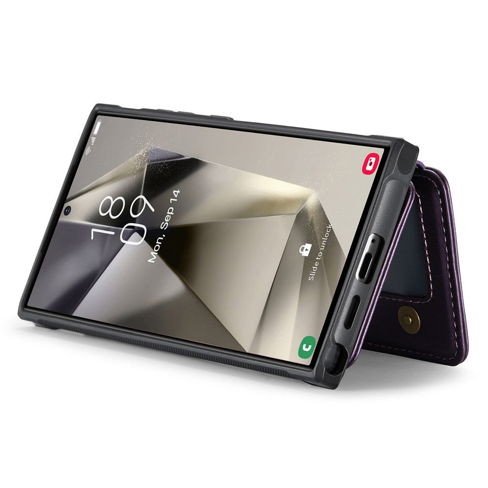 Galaxy S24 Ultra Leder-Handyhülle – Mit abnehmbarer magnetische Kartentasche