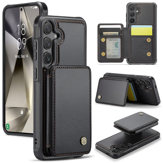 Galaxy S24 Plus Leder-Handyhülle – Mit abnehmbarer magnetische Kartentasche