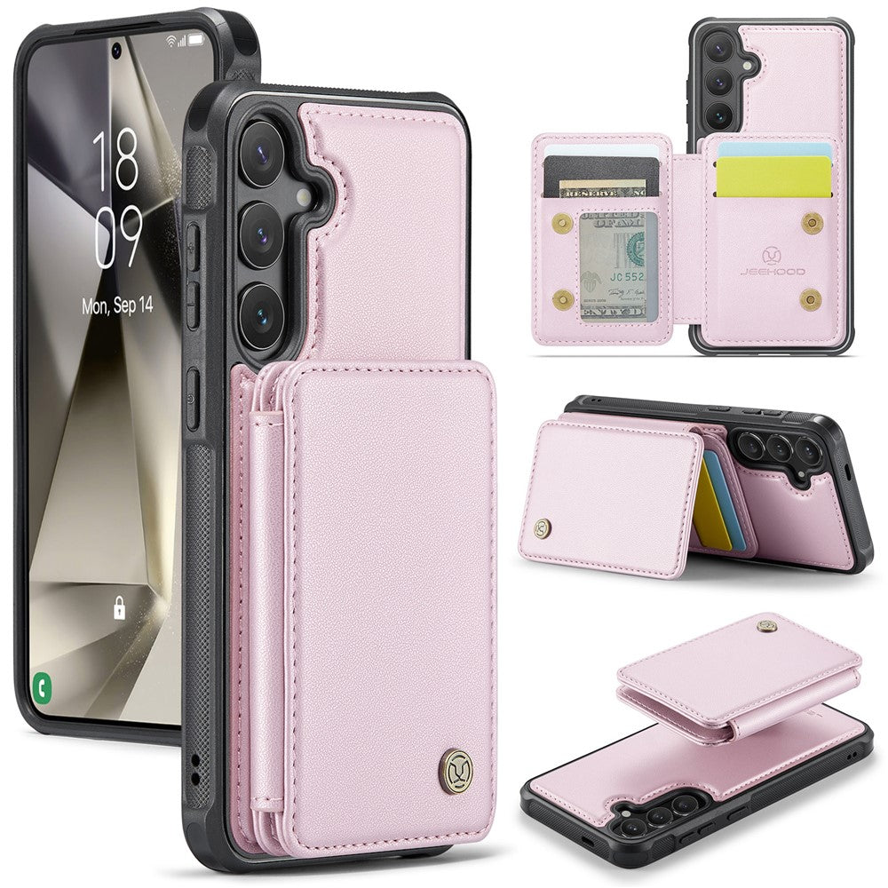 Galaxy S24 Plus Leder-Handyhülle – Mit abnehmbarer magnetische Kartentasche