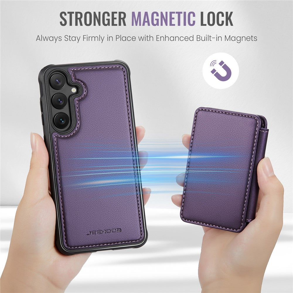 Galaxy S24 Plus Leder-Handyhülle – Mit abnehmbarer magnetische Kartentasche