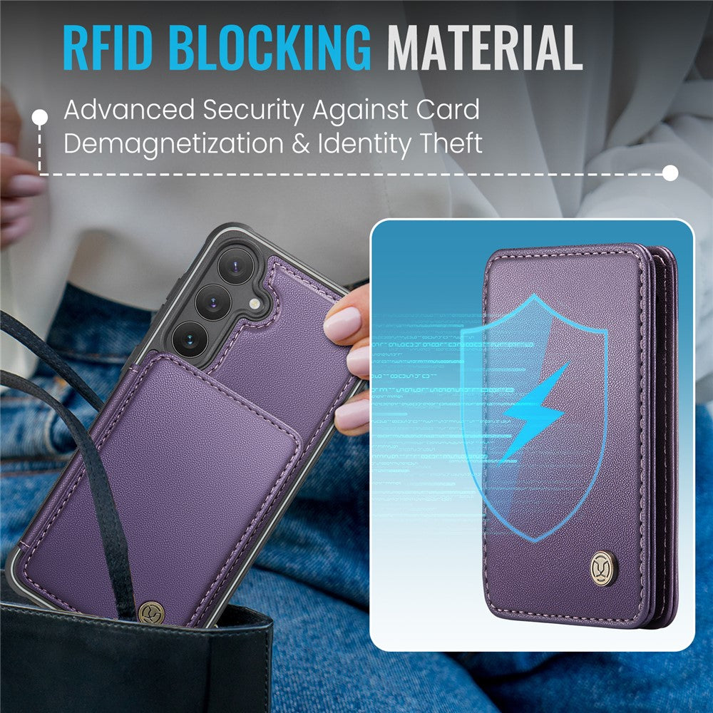 Galaxy S24 Leder-Handyhülle – Mit abnehmbarer magnetische Kartentasche