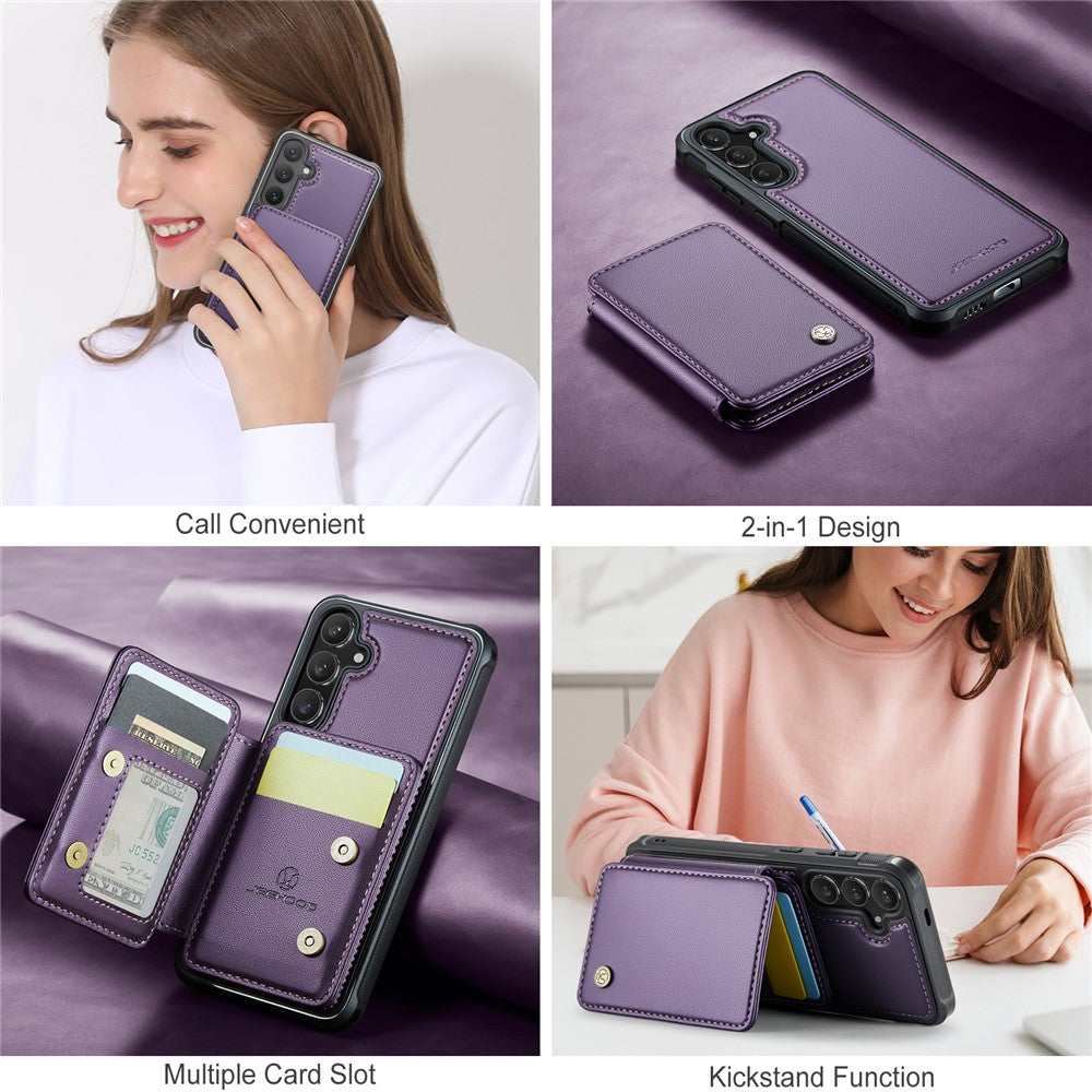 Galaxy S24 Leder-Handyhülle – Mit abnehmbarer magnetische Kartentasche