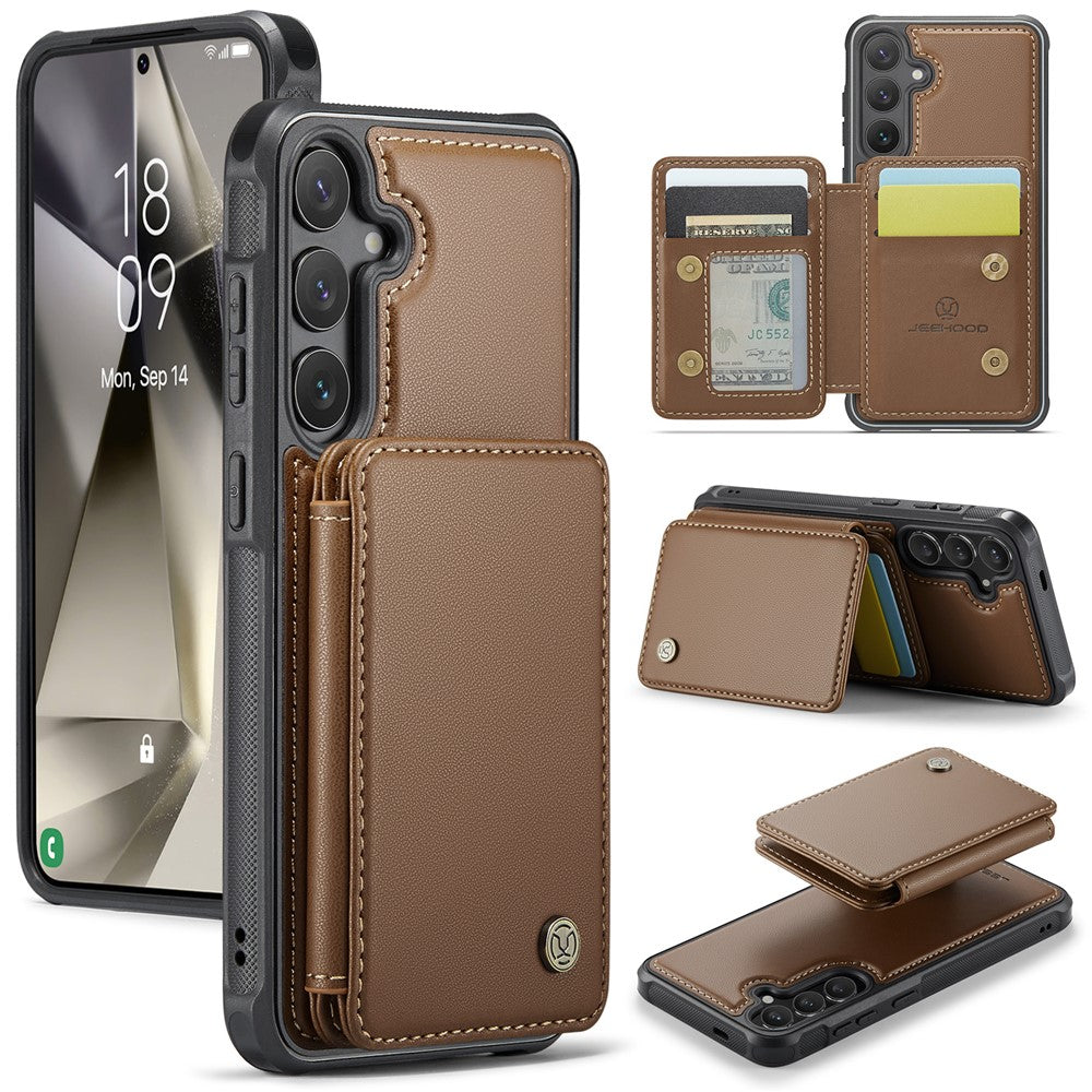 Galaxy S24 Leder-Handyhülle – Mit abnehmbarer magnetische Kartentasche