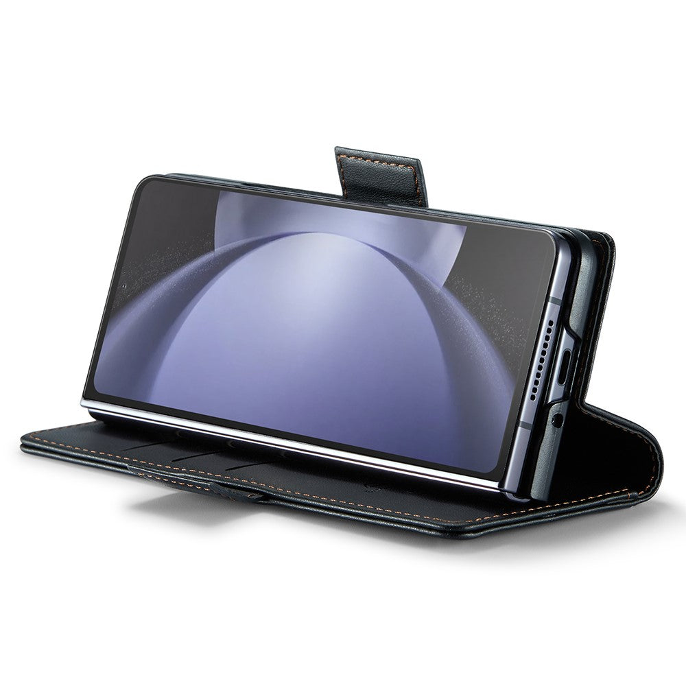 Galaxy Z Fold6 5G Glänzende Wallet-Hülle – RFID-Schutz & Ständer