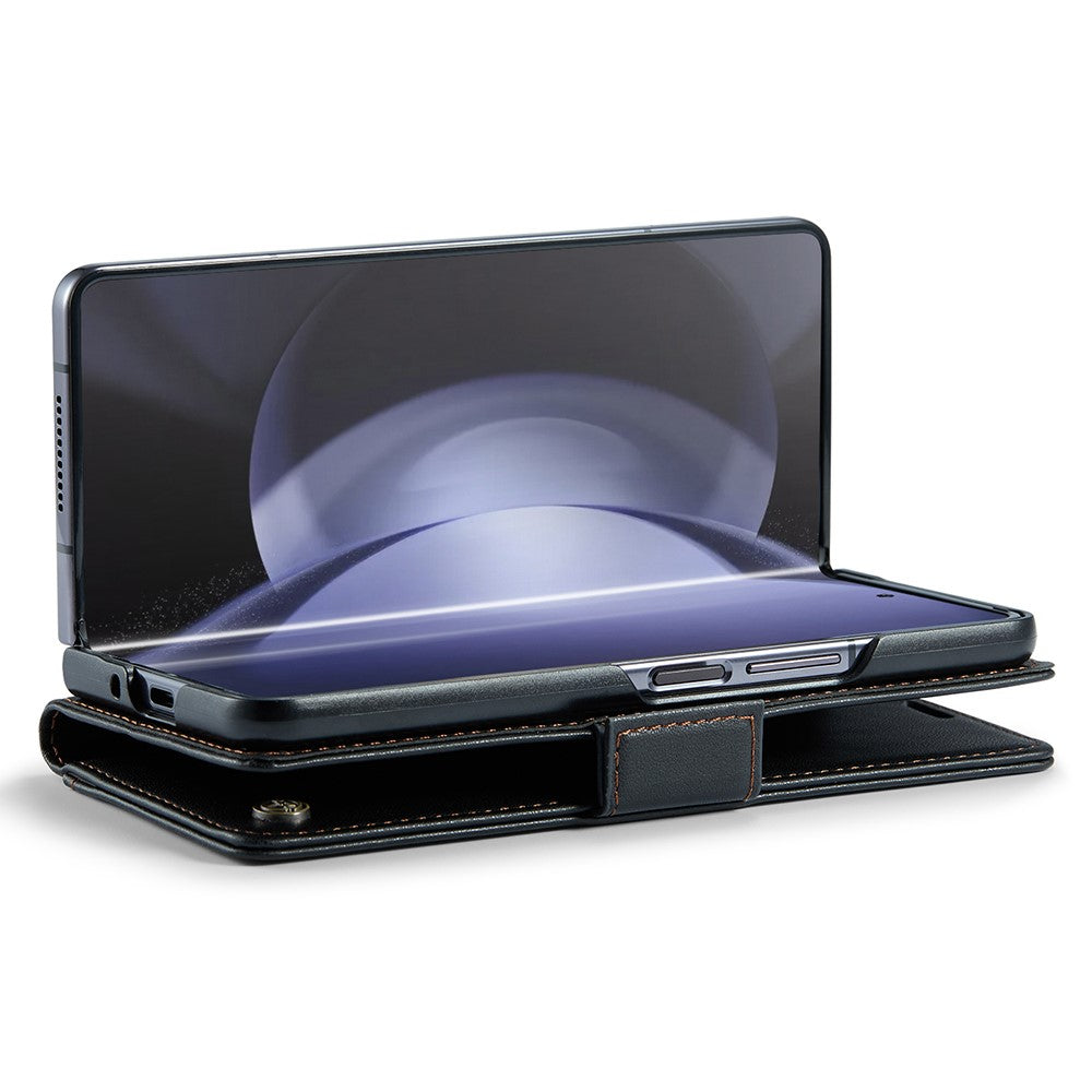 Galaxy Z Fold6 5G Glänzende Wallet-Hülle – RFID-Schutz & Ständer