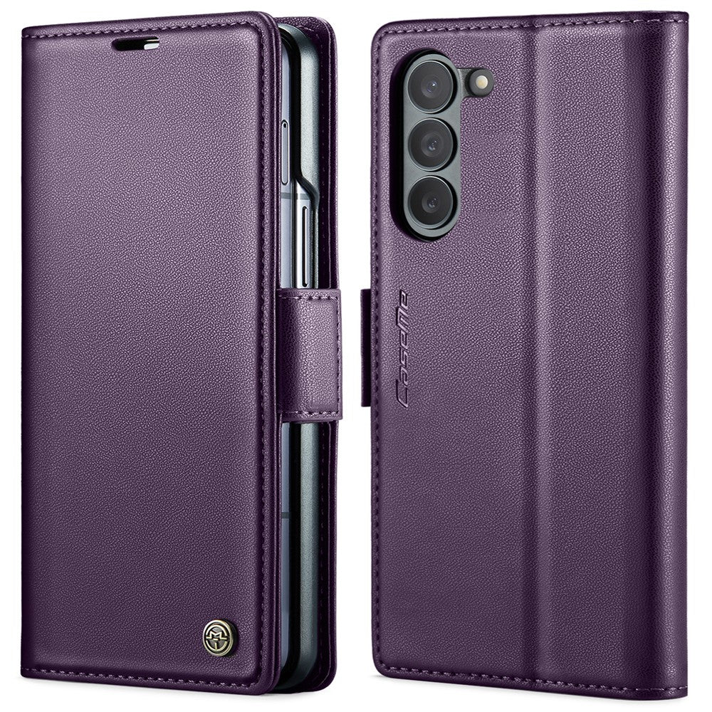 Galaxy Z Fold6 5G Glänzende Wallet-Hülle – RFID-Schutz & Ständer