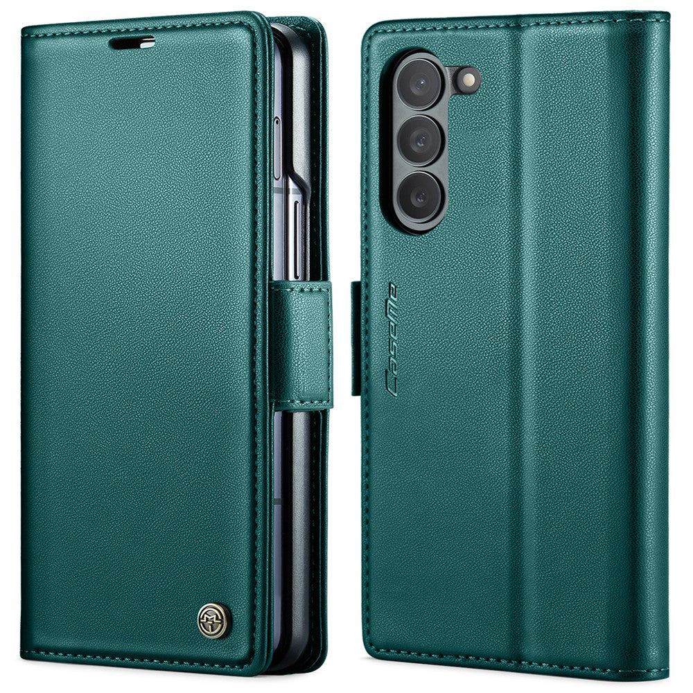 Galaxy Z Fold6 5G Glänzende Wallet-Hülle – RFID-Schutz & Ständer