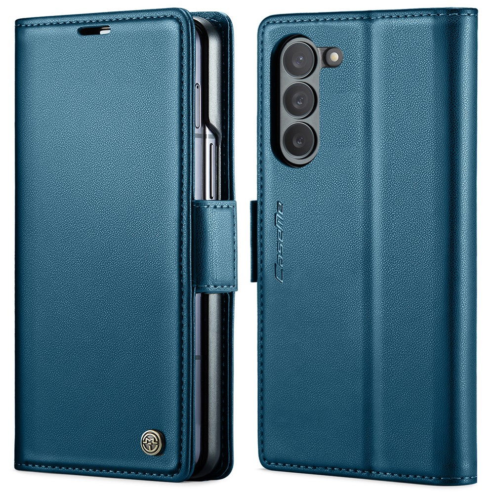 Galaxy Z Fold6 5G Glänzende Wallet-Hülle – RFID-Schutz & Ständer