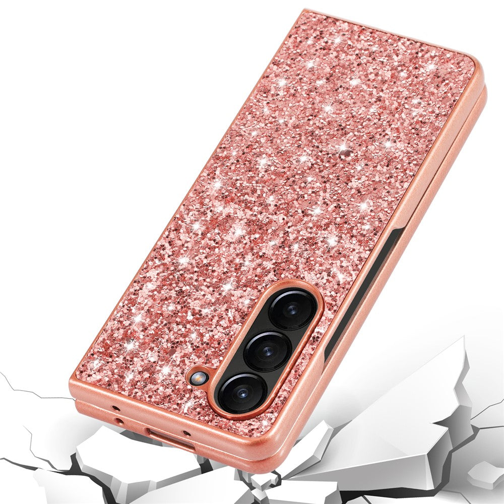 Galaxy Z Fold6 5G Schutzhülle – Funkelnde Glitzer-Rückseite