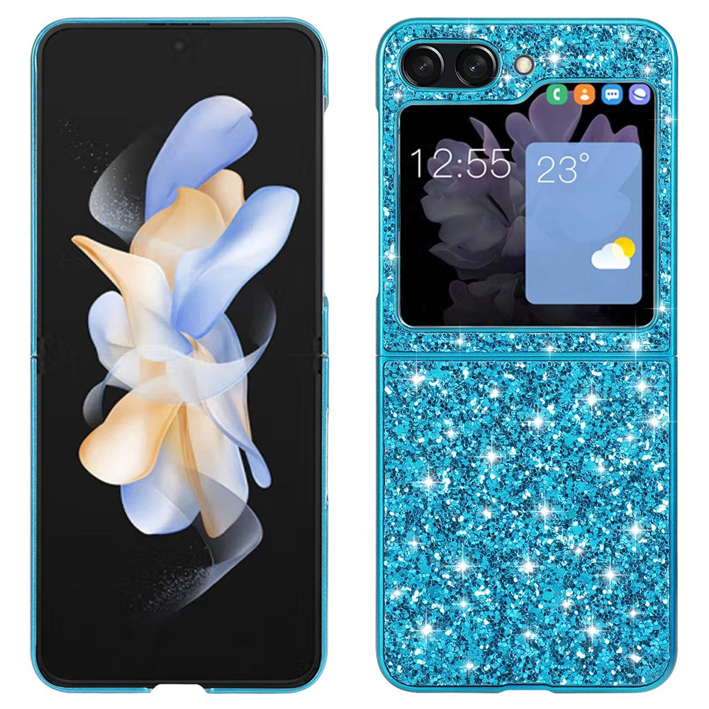 Galaxy Z Flip7 FE 5G / Flip6 5G Schutzhülle – Funkelnde Glitzer-Rückseite