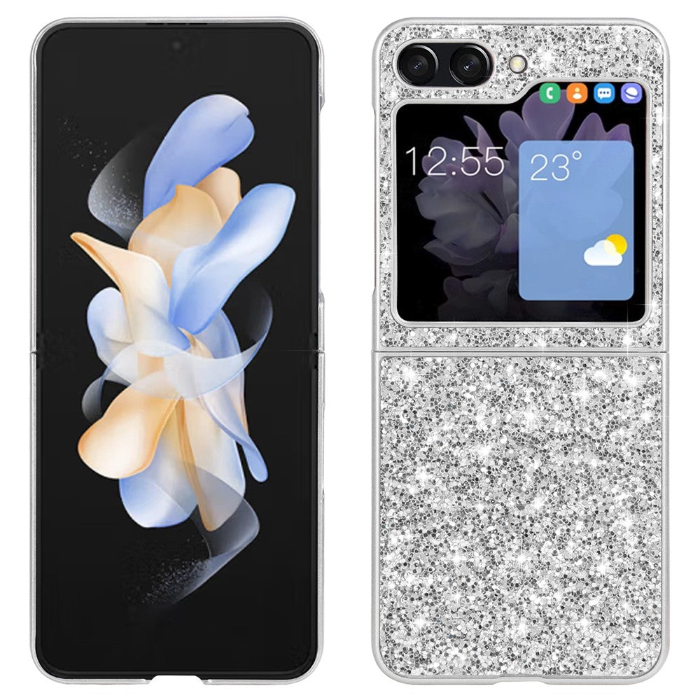 Galaxy Z Flip7 FE 5G / Flip6 5G Schutzhülle – Funkelnde Glitzer-Rückseite