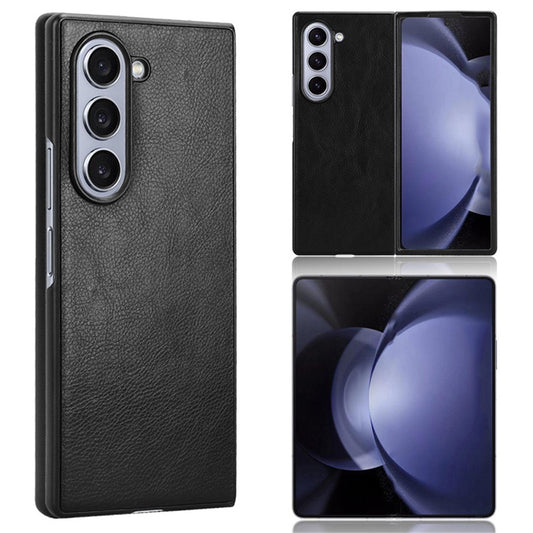 Galaxy Z Fold6 5G Schutzhülle – mit Litchi-Leder-Beschichtung