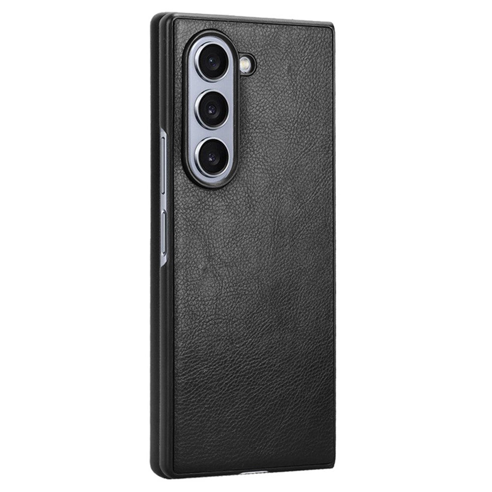 Galaxy Z Fold6 5G Schutzhülle – mit Litchi-Leder-Beschichtung