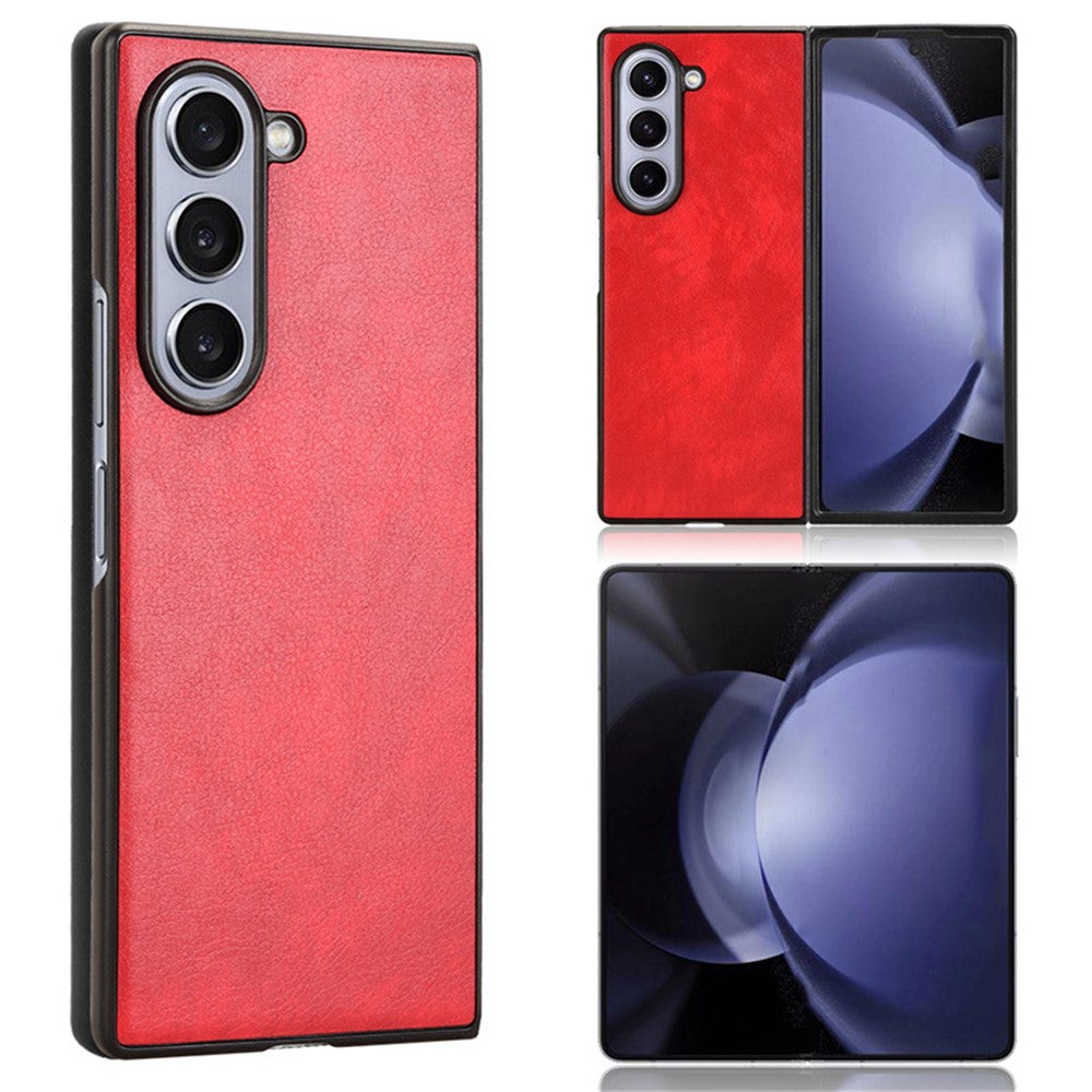 Galaxy Z Fold6 5G Schutzhülle – mit Litchi-Leder-Beschichtung