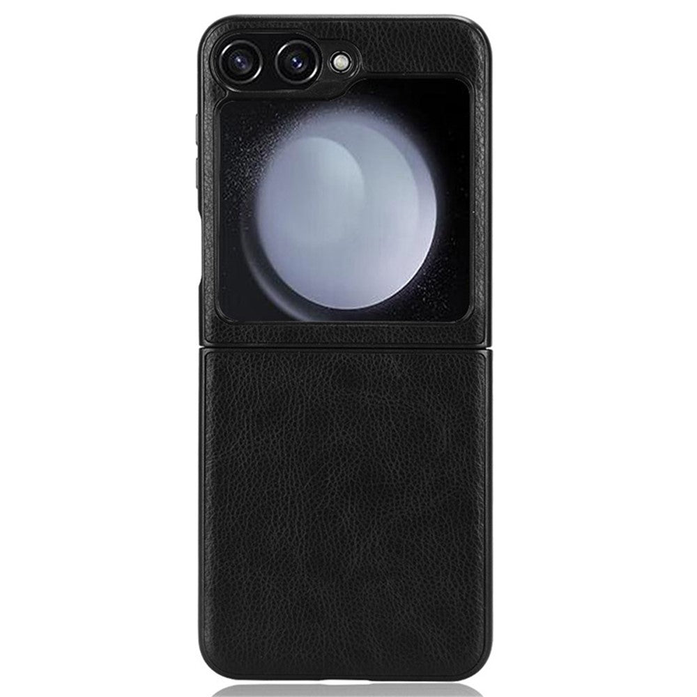 Galaxy Z Flip7 FE 5G / Z Flip6 5G Schutzhülle – mit Litchi-Leder-Beschichtung