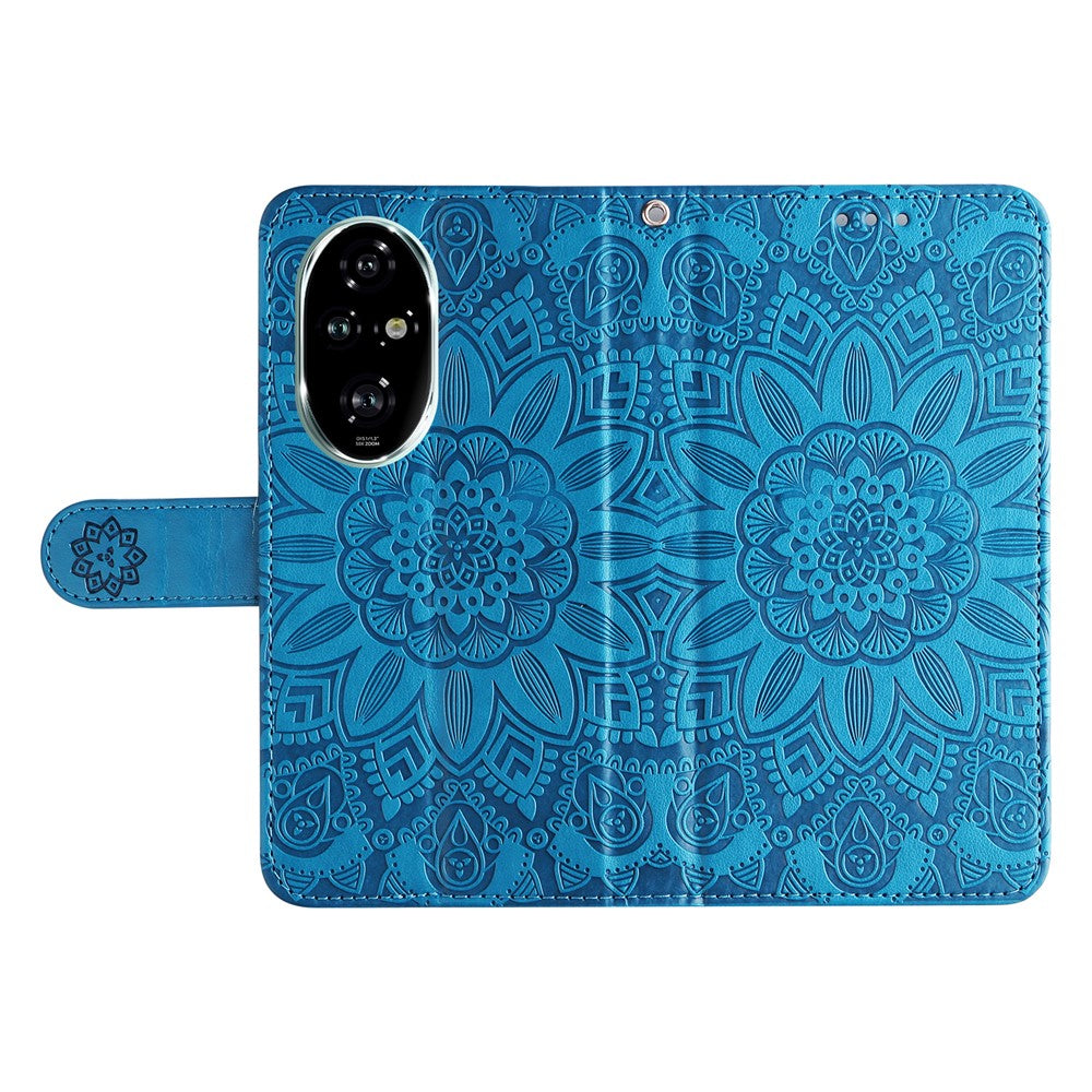 For Honor 200 Pro 5G Case PU Leather Wallet Phone Cover Sunflower Pattern