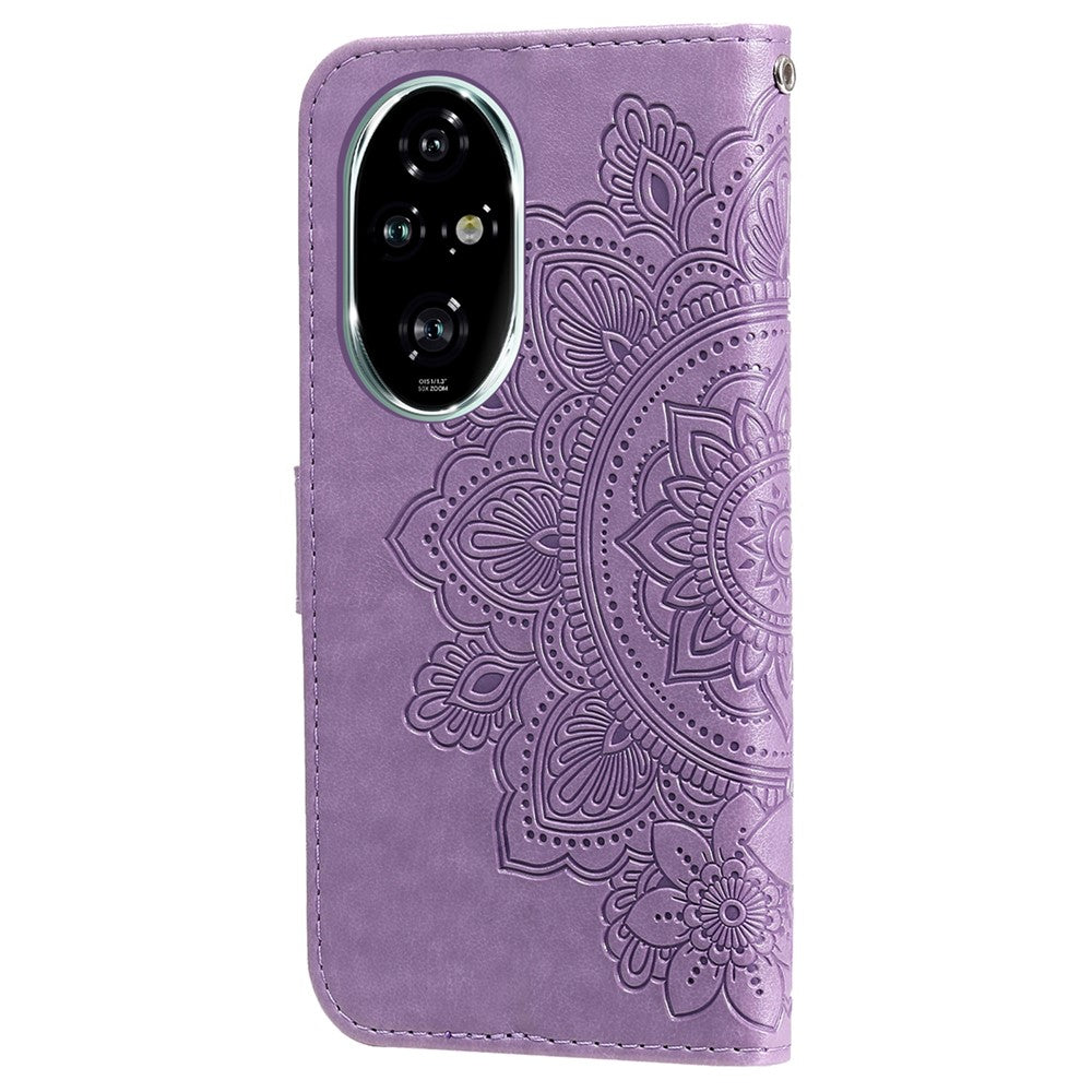 For Honor 200 Pro 5G Case Floral Pattern PU Leather Wallet Stand Phone Cover