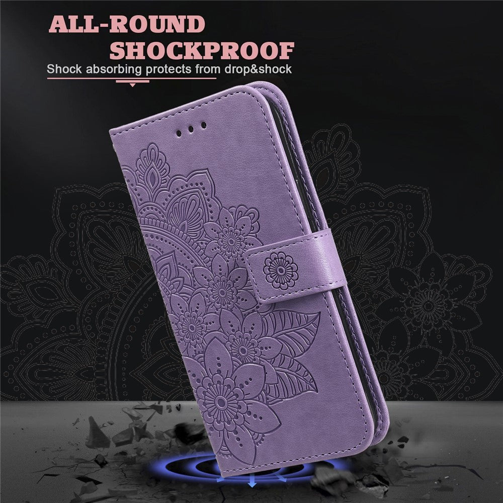 For Honor 200 Pro 5G Case Floral Pattern PU Leather Wallet Stand Phone Cover