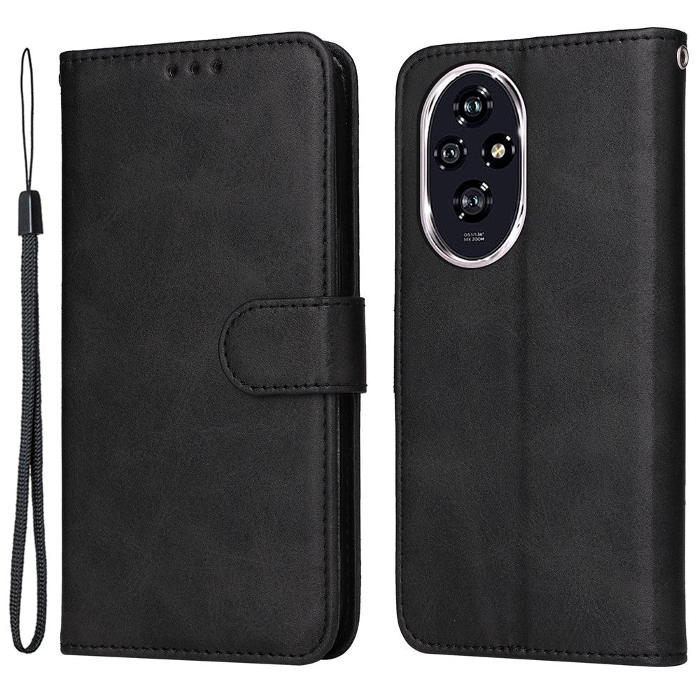 For Honor 200 5G Case PU Leather Stand Phone Cover with 3 Card Slots