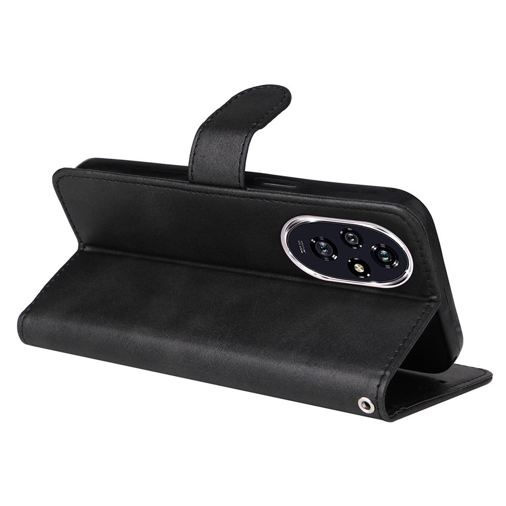 For Honor 200 5G Case PU Leather Stand Phone Cover with 3 Card Slots