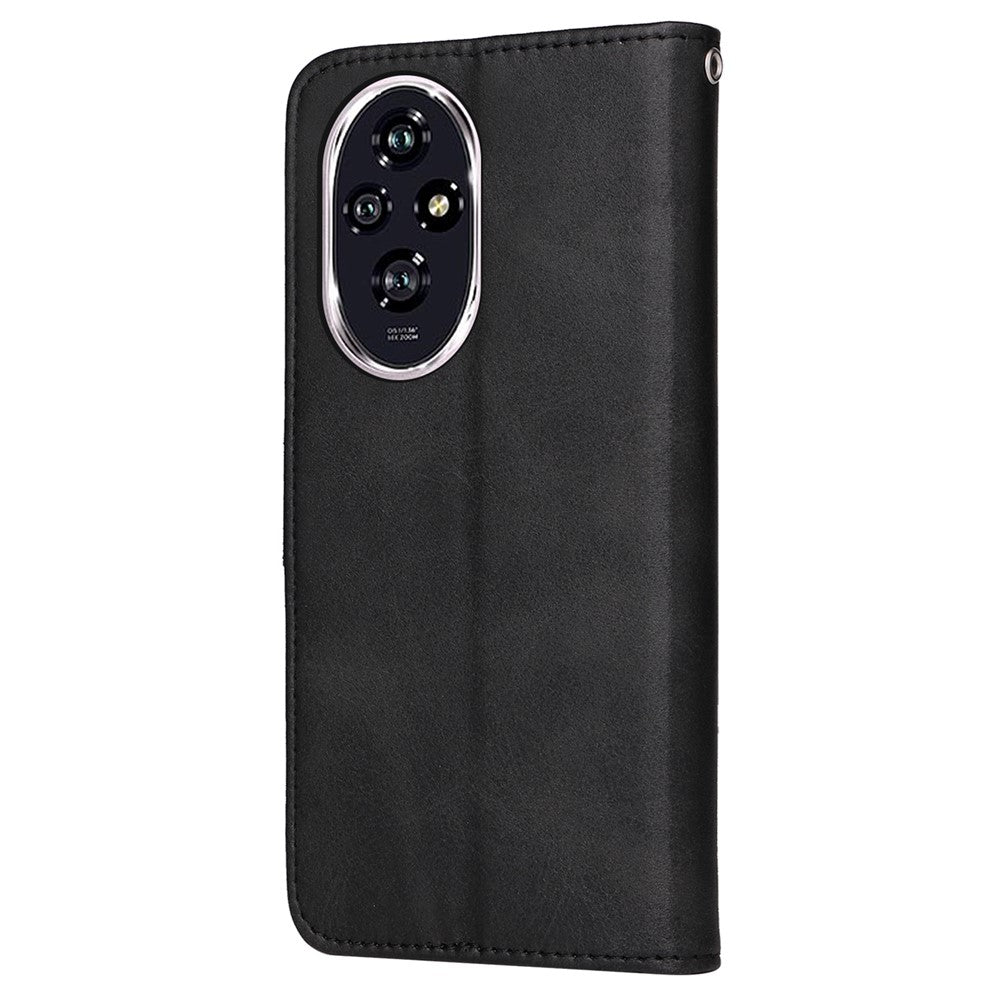 For Honor 200 5G Case PU Leather Stand Phone Cover with 3 Card Slots