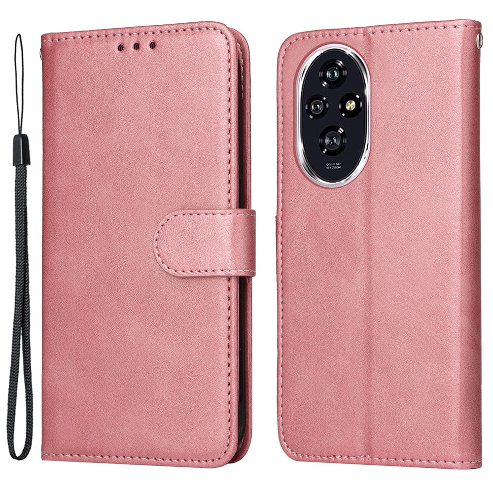 For Honor 200 5G Case PU Leather Stand Phone Cover with 3 Card Slots