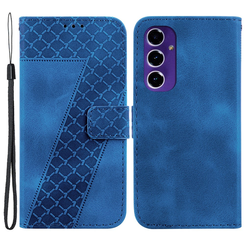 Galaxy S24 FE Leder-Wallet-Hülle – Mit Prägung & Ständer