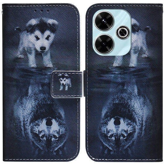 For Xiaomi Redmi 13 5G / 13 4G / Poco M6 4G Case Pattern Print Leather Wallet Phone Cover