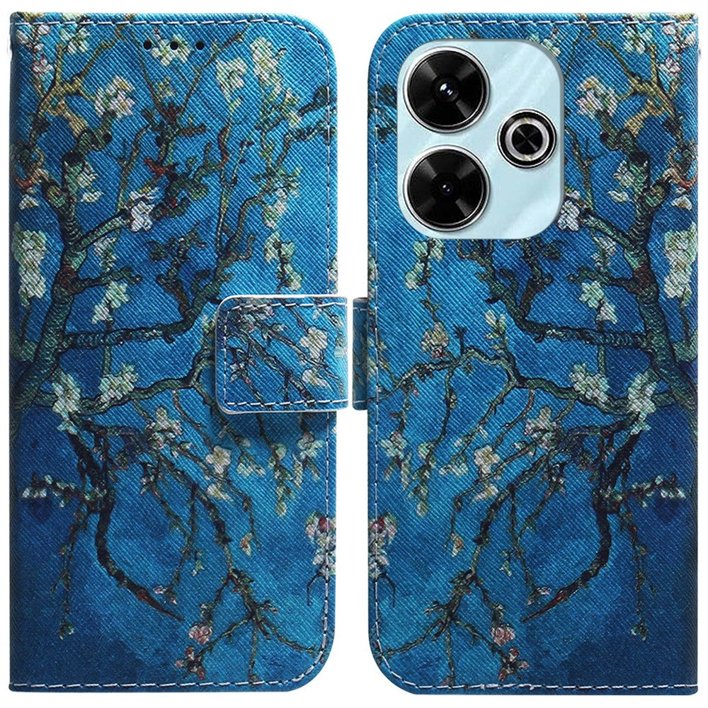For Xiaomi Redmi 13 5G / 13 4G / Poco M6 4G Case Pattern Print Leather Wallet Phone Cover