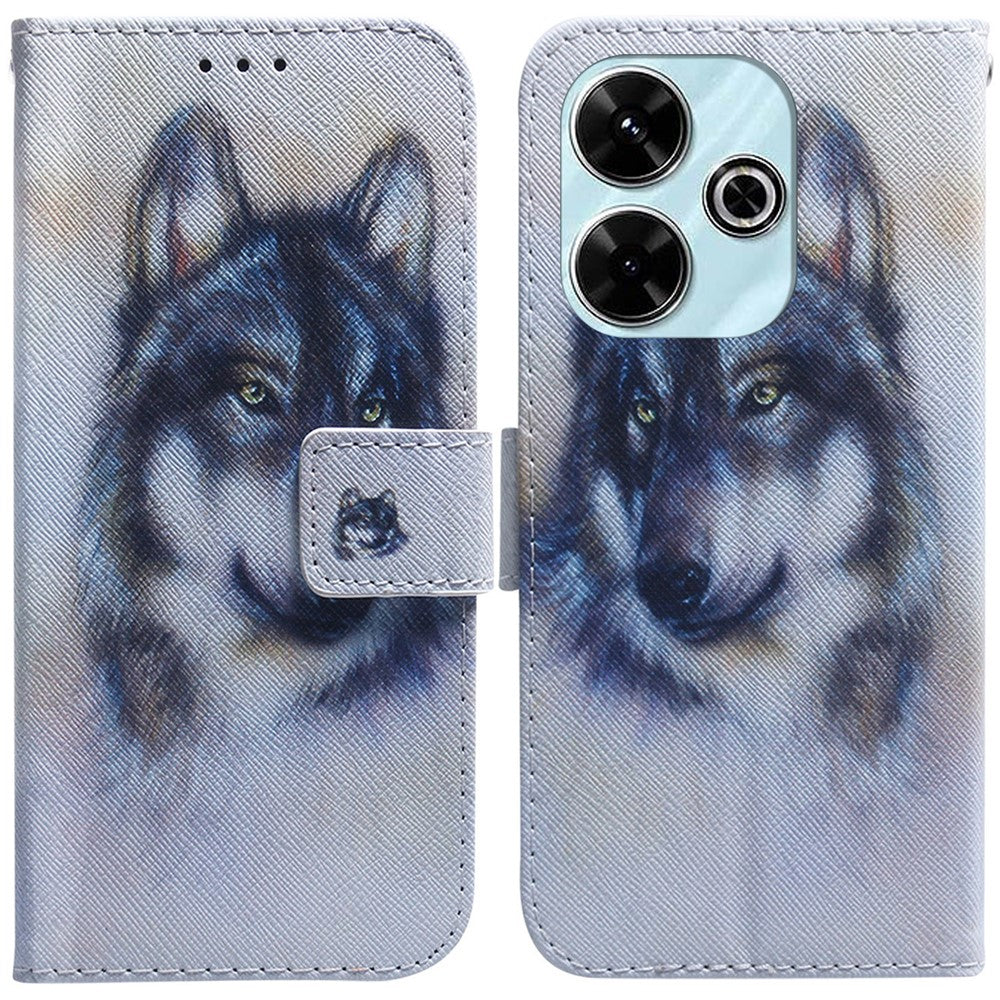 For Xiaomi Redmi 13 5G / 13 4G / Poco M6 4G Case Pattern Print Leather Wallet Phone Cover