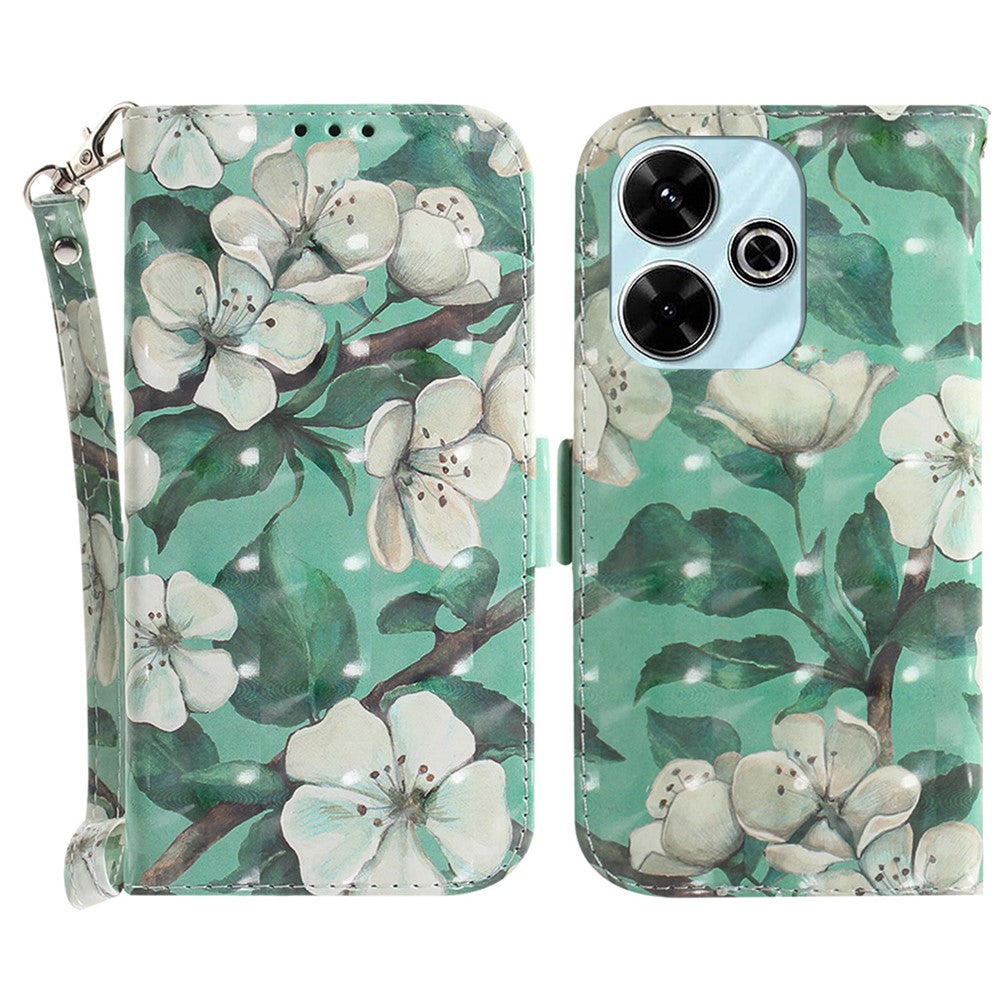 For Xiaomi Redmi 13 5G / 13 4G / Poco M6 4G Case Stylish Pattern Leather Wallet Stand Phone Cover