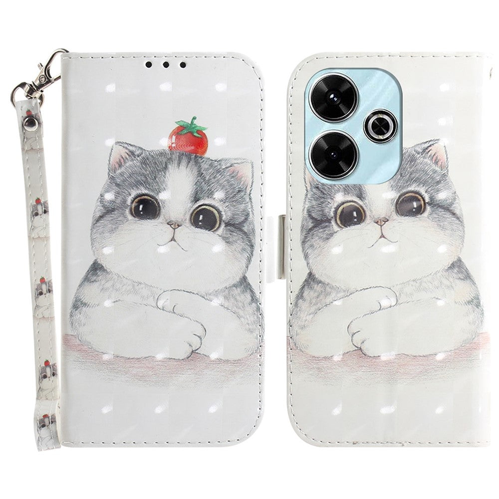 For Xiaomi Redmi 13 5G / 13 4G / Poco M6 4G Case Stylish Pattern Leather Wallet Stand Phone Cover