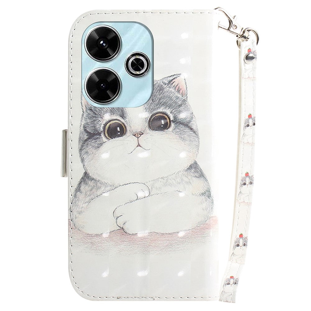 For Xiaomi Redmi 13 5G / 13 4G / Poco M6 4G Case Stylish Pattern Leather Wallet Stand Phone Cover