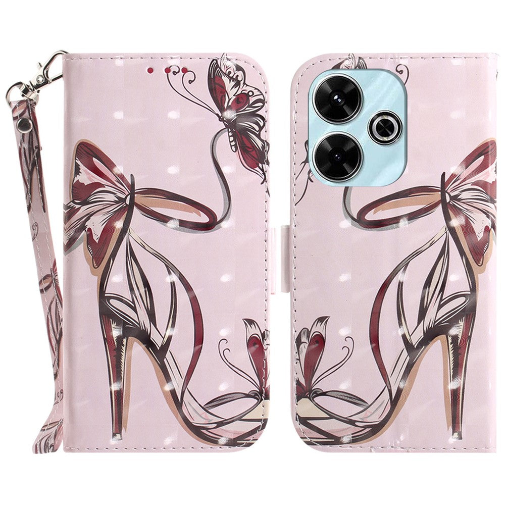 For Xiaomi Redmi 13 5G / 13 4G / Poco M6 4G Case Stylish Pattern Leather Wallet Stand Phone Cover